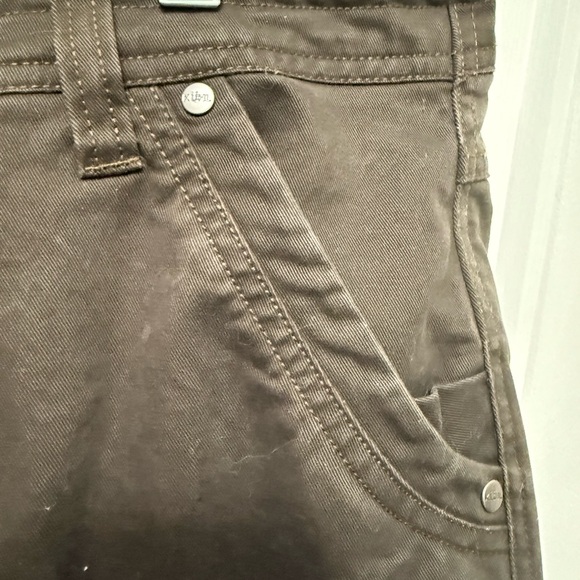 Kuhl Brown Cargo Pants with Articulated Knees Work Hike size 16 - Picture 3 of 9